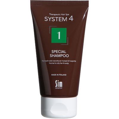 SIM System4 - Special Shampoo 1 - Normaalit ja rasvoittuvat hiukset - 75 ml