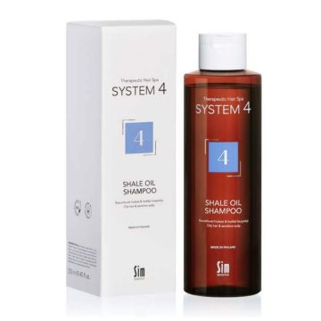 SIM System4 - Shale Oil Shampoo 4 - Rasvoittuville hiuksille - 250ml