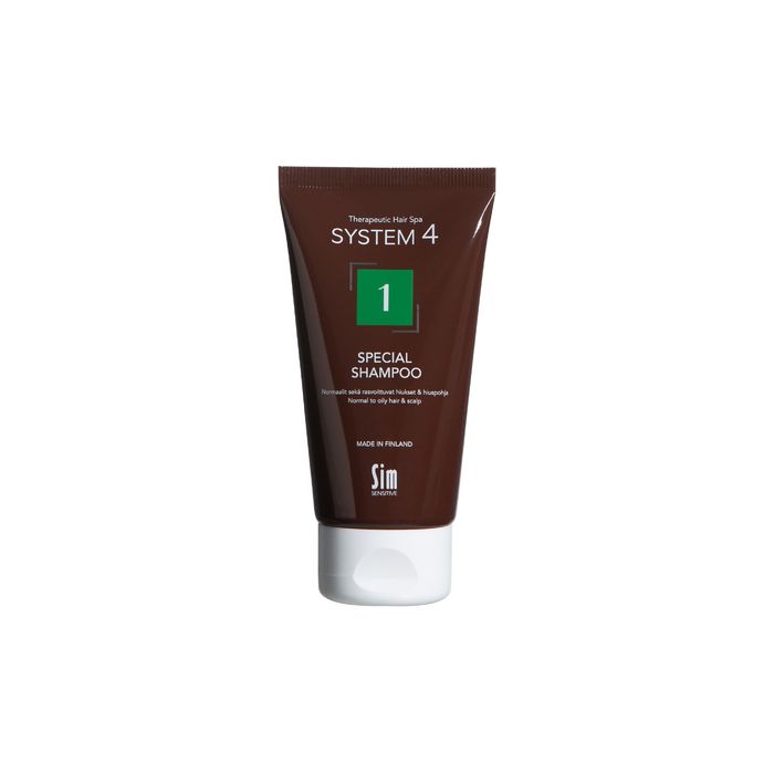 SIM System4 - Special Shampoo 1 - Normaalit ja rasvoittuvat hiukset - 75 ml