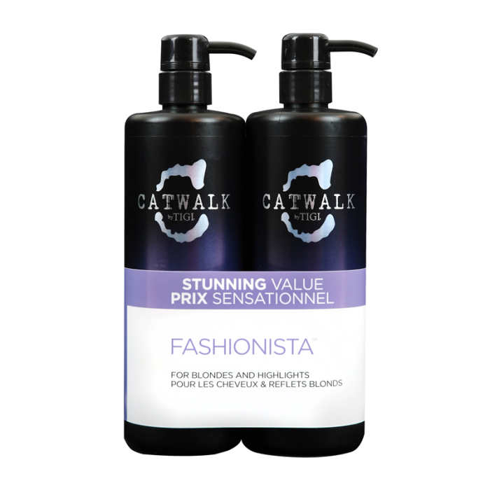 Tigi Catwalk Fashionista Violet Tweens Tuplapakkaus shampoo & hoitoaine (750 ml)